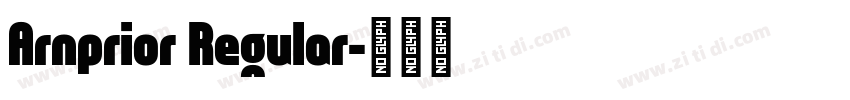 Arnprior Regular字体转换